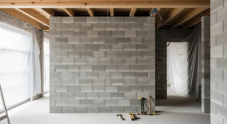 Mur de refend pour illustrer à quoi ça ressemble et comment distinguer